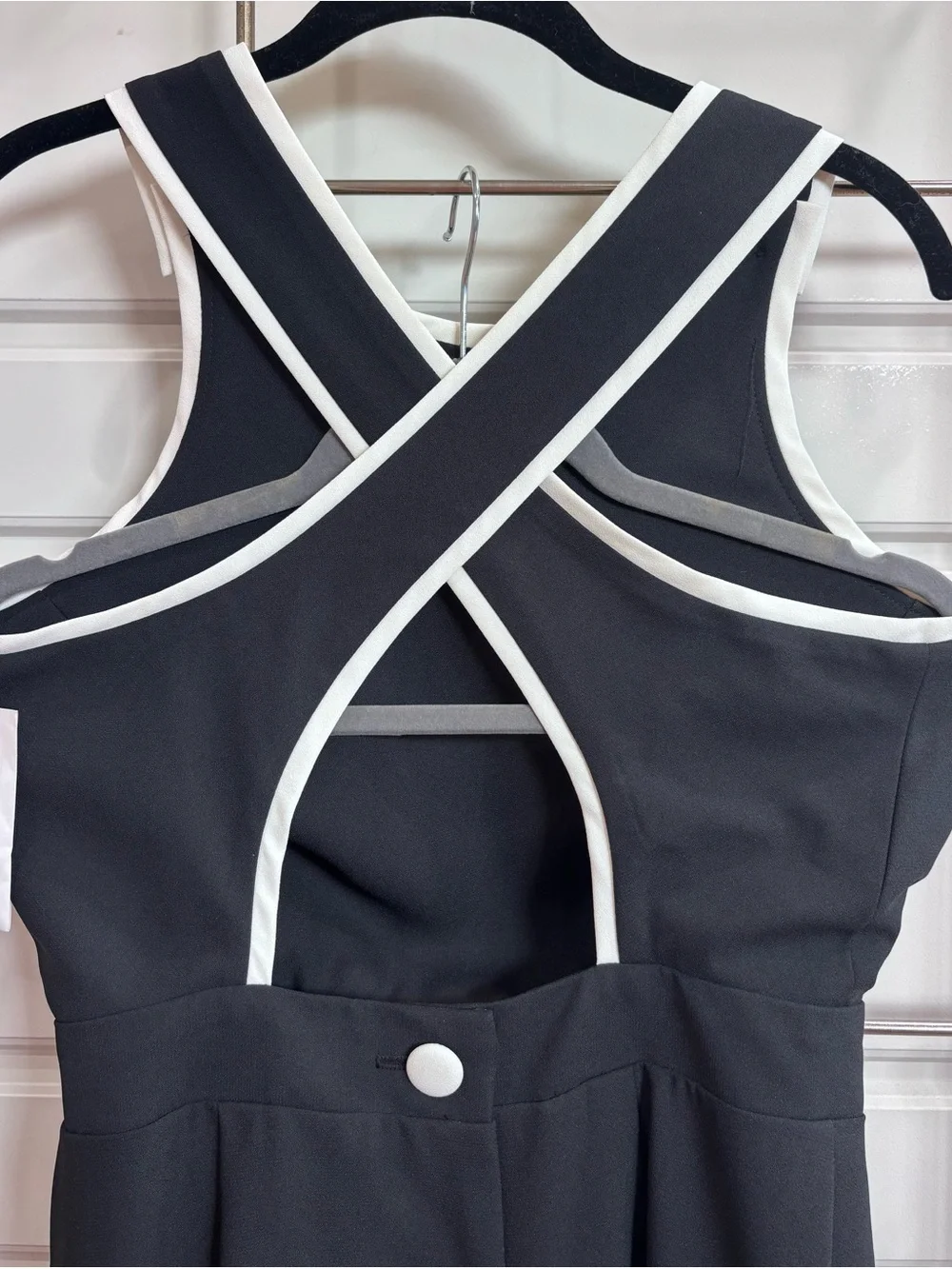 Vintage casual corner Classic Black Sleeveless Women's Dress - Picture 3 of 8
